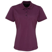 Premier Women's Coolchecker® Piqué Polo - Aubergine