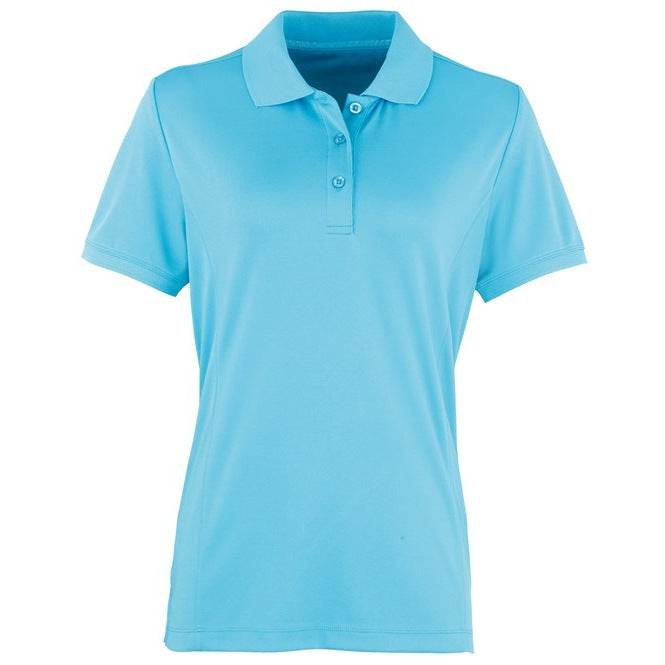 Premier Women's Coolchecker® Piqué Polo - Turquoise