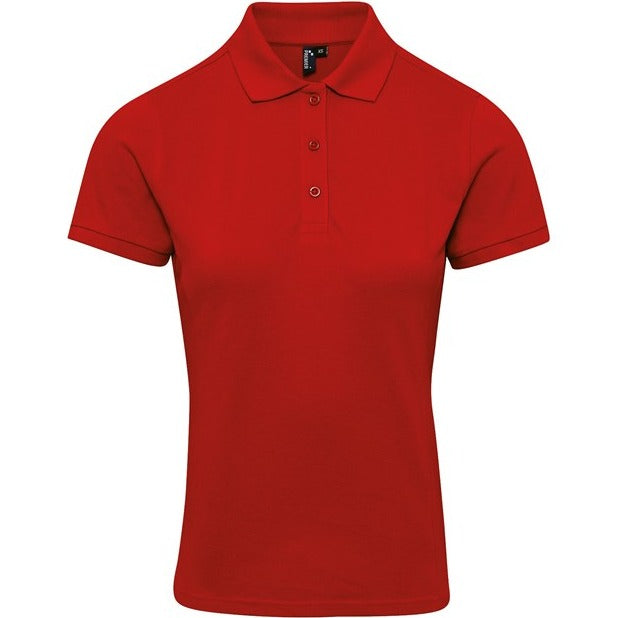 Premier Women's Coolchecker® Plus Piqué Polo - Red