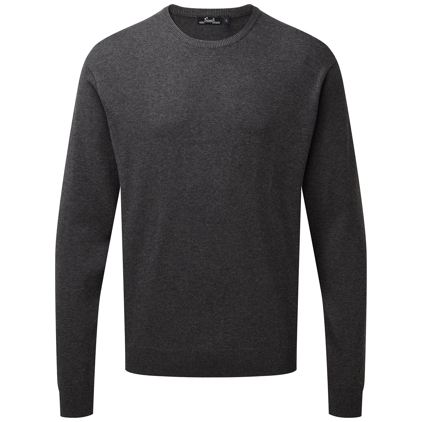 Premier Crew Neck Cotton-Rich Knitted Sweater