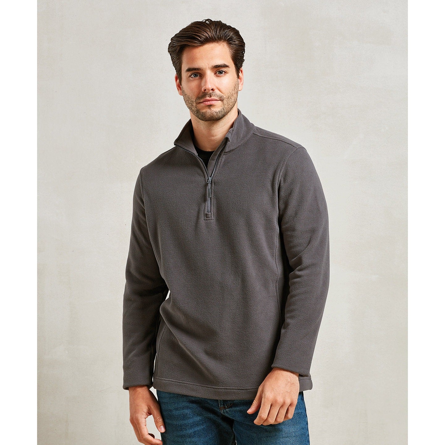 Premier Unisex Recyclight 1/4 Zip Microfleece