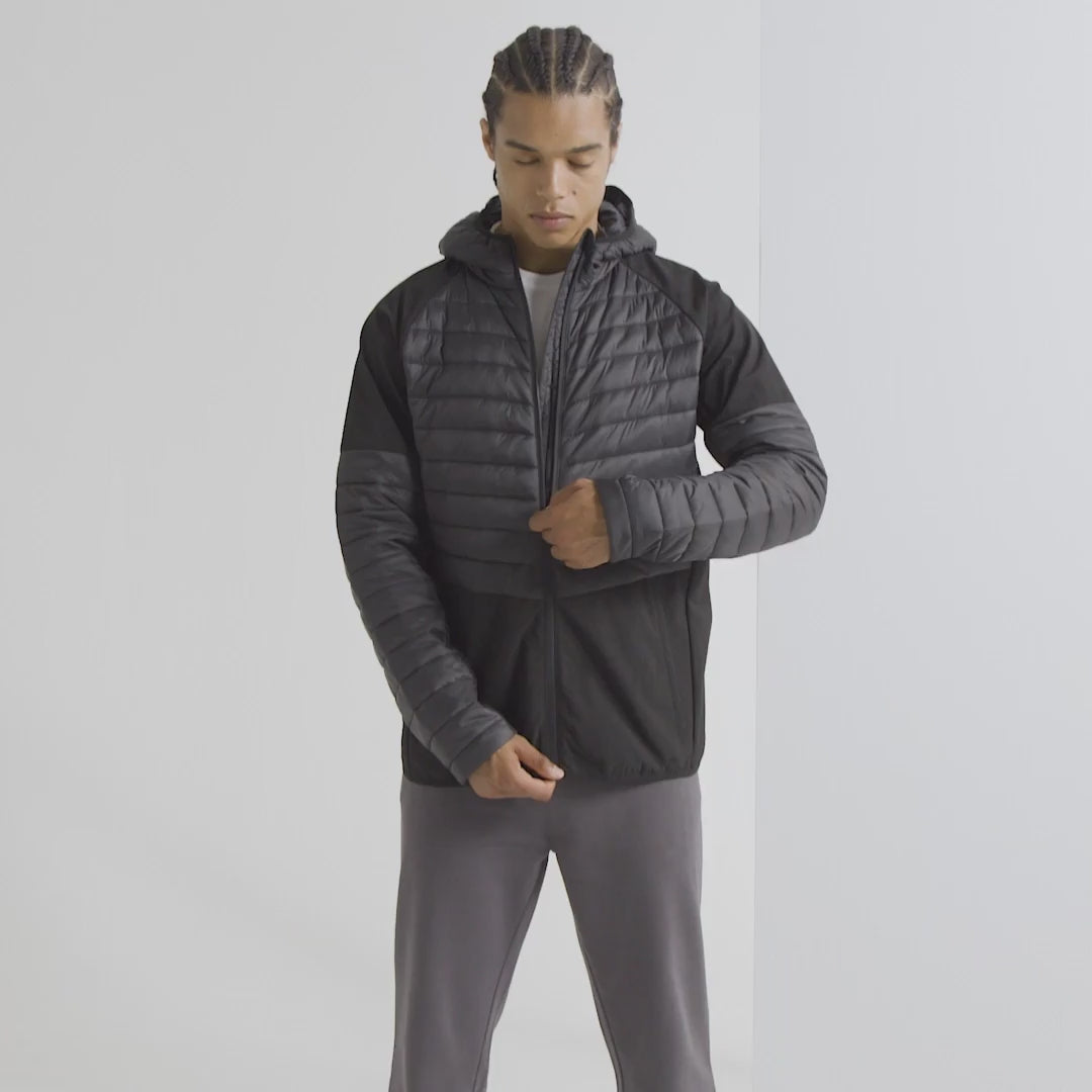 Load video: Men&#39;s TriDri® Insulated Hybrid Jacket