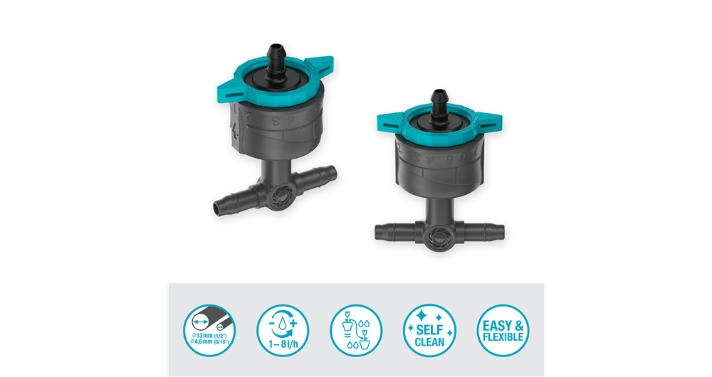 Gardena MDS Adjustable Inline Drip Head