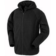 Result Genuine Recycled Recycled Hooded Microfleece Jacket