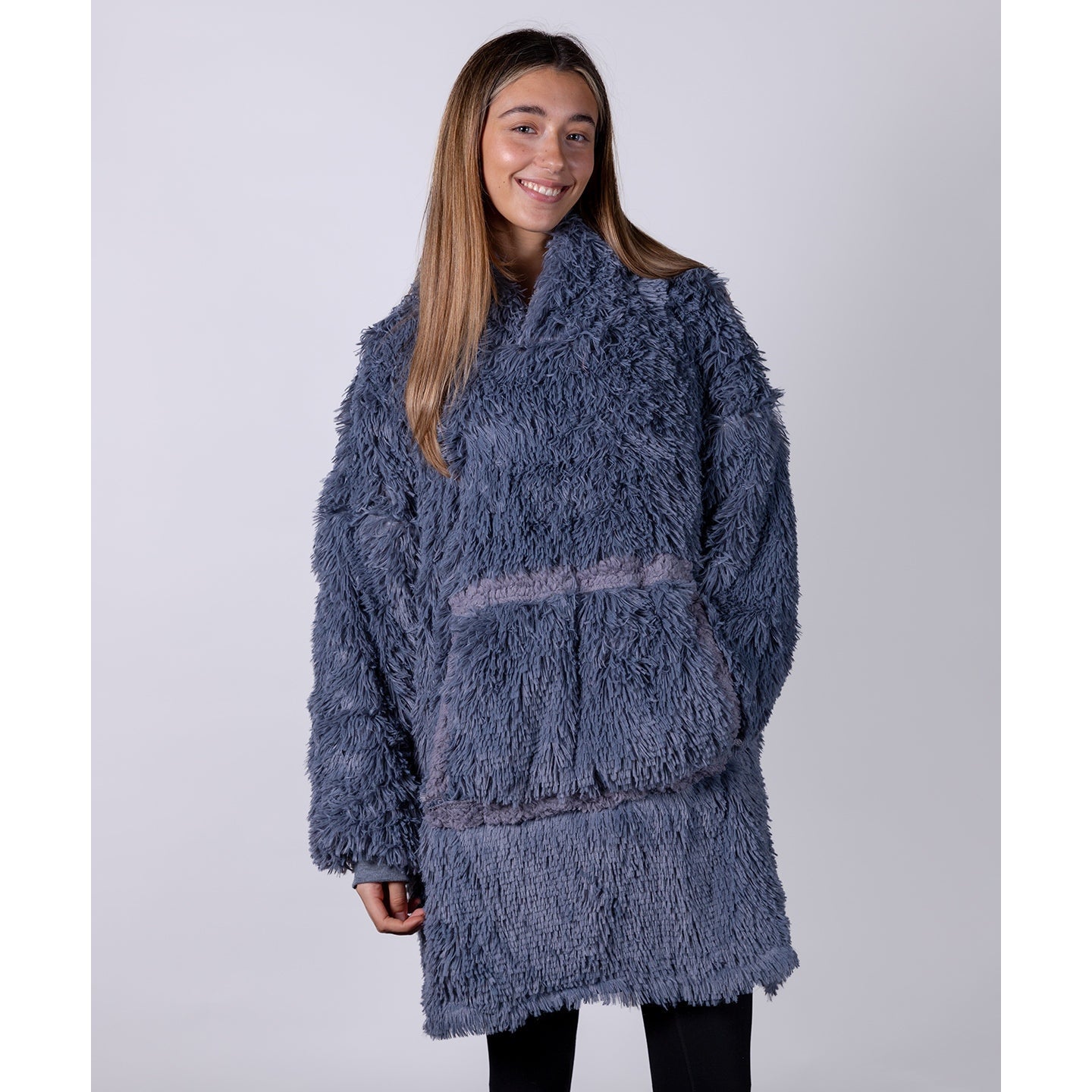 Ribbon The Ribbon Oversized Cosy Reversible Shaggy Sherpa Hoodie