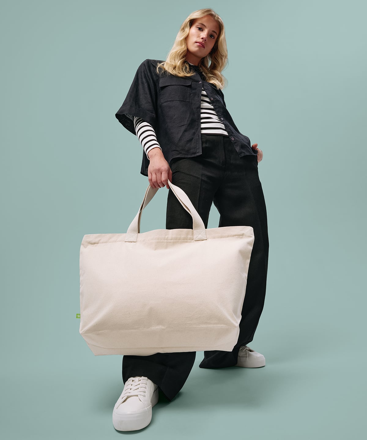 Nutshell® RL069 Elba Organic Canvas Premium Zip Tote