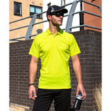 Spiro Performance Aircool Polo Shirt - Flo Yellow