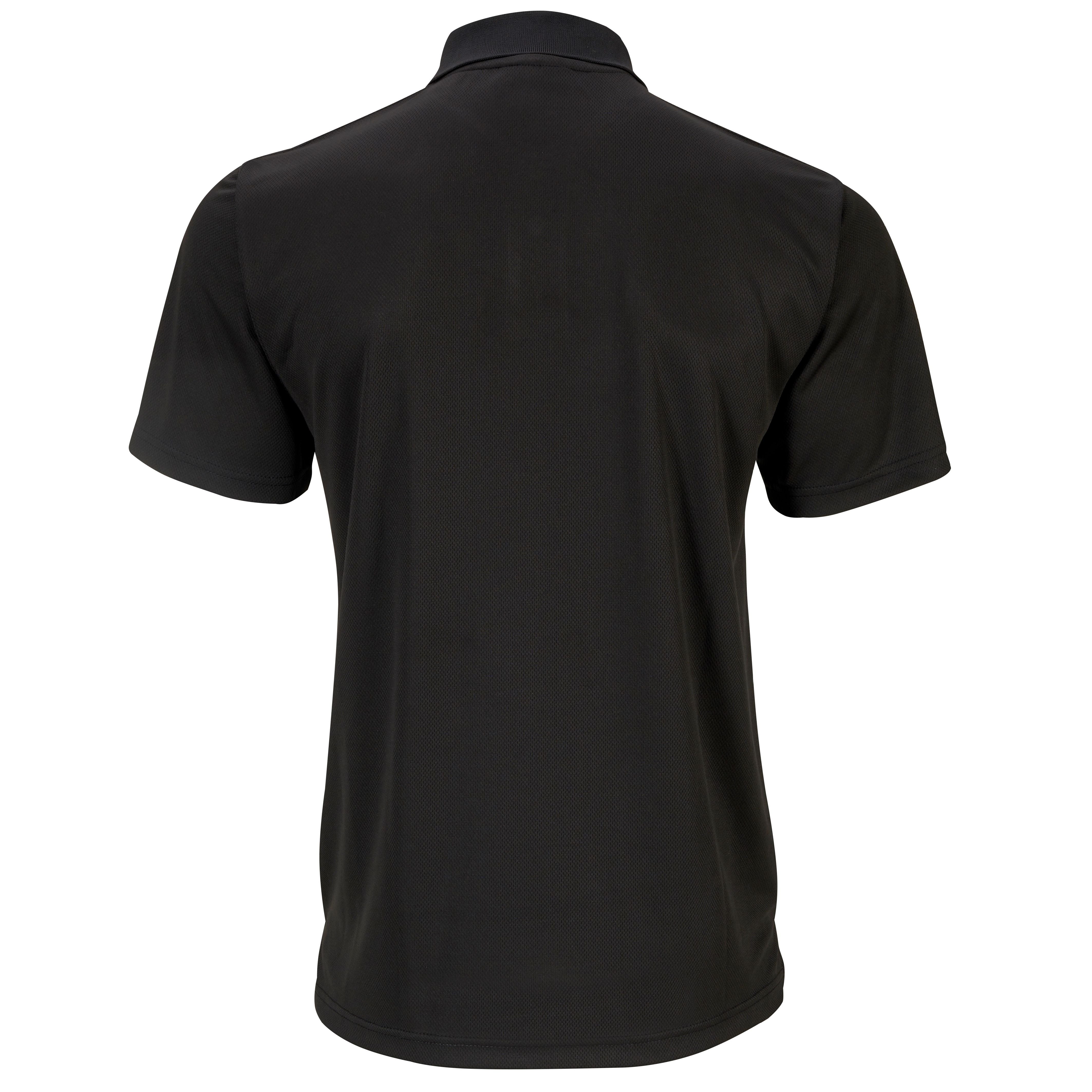 Supertouch Black Bird Eye Polo Shirt