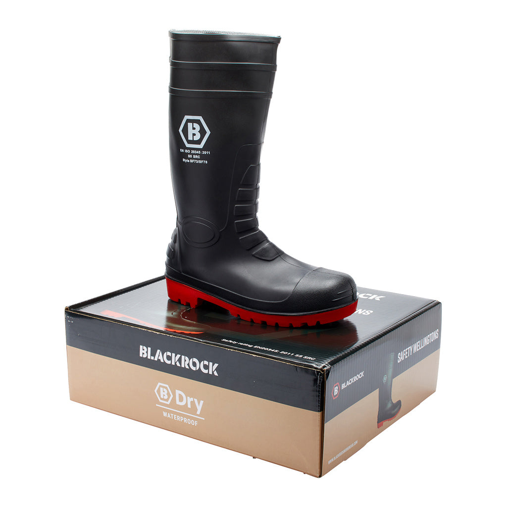 Blackrock Safety Wellingtons - Red Sole (boxed)