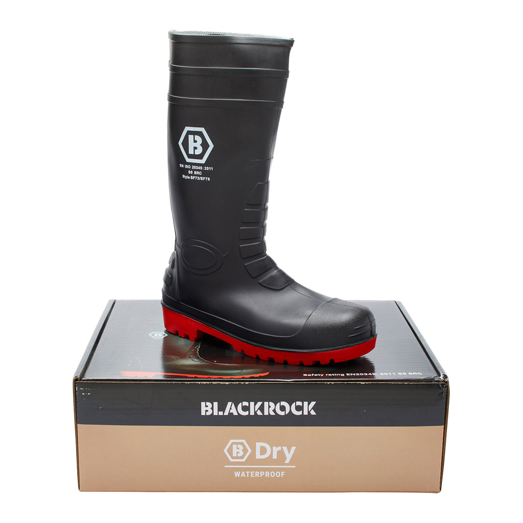 Blackrock Safety Wellingtons - Red Sole (boxed)
