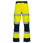 Supertouch Hi-Vis 2 Tone Yellow Combat Trousers - Long