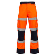 Supertouch Hi-Vis 2 Tone Orange Combat Trousers - Short