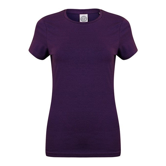 Sf Feel Good Women's Stretch T-Shirt - Deep Purple