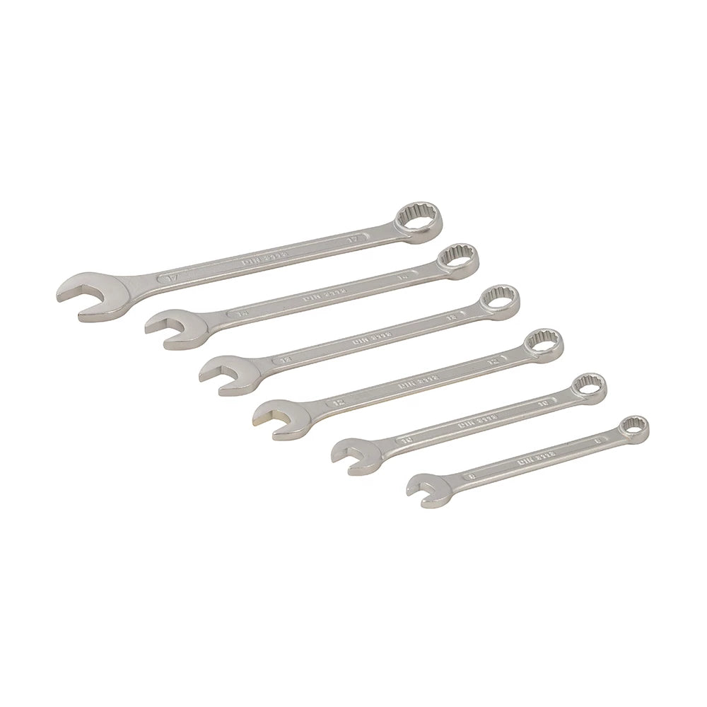Silverline Combination Spanner Set 6pce (8 - 17mm Metric)
