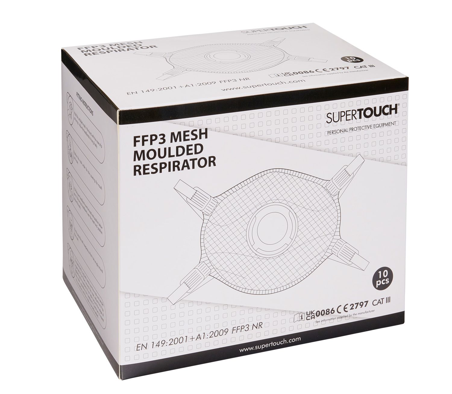 Supertouch FFP3 Moulded Mesh Mask