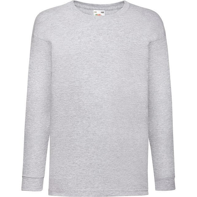 Fruit Of The Loom Kids Long Sleeve Valueweight T