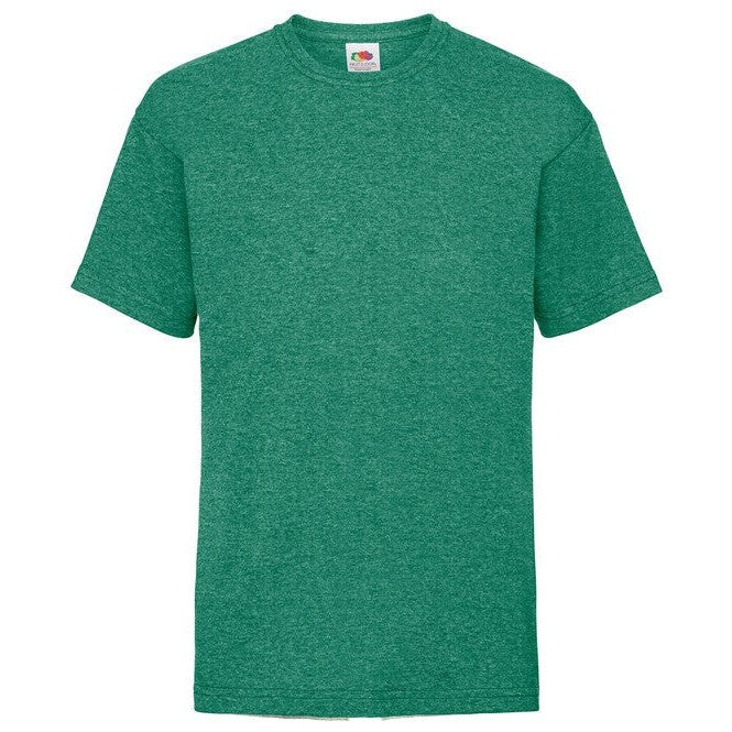 Fruit Of The Loom Kids Valueweight T - Retro Heather Green