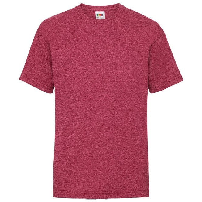 Fruit Of The Loom Kids Valueweight T - Vintage Heather Red