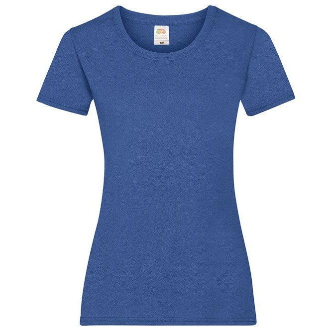 Fruit Of The Loom Women's Valueweight T - Retro Heather Royal