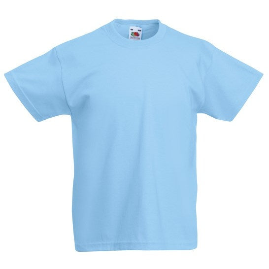 Fruit Of The Loom Kids Original T - Sky Blue