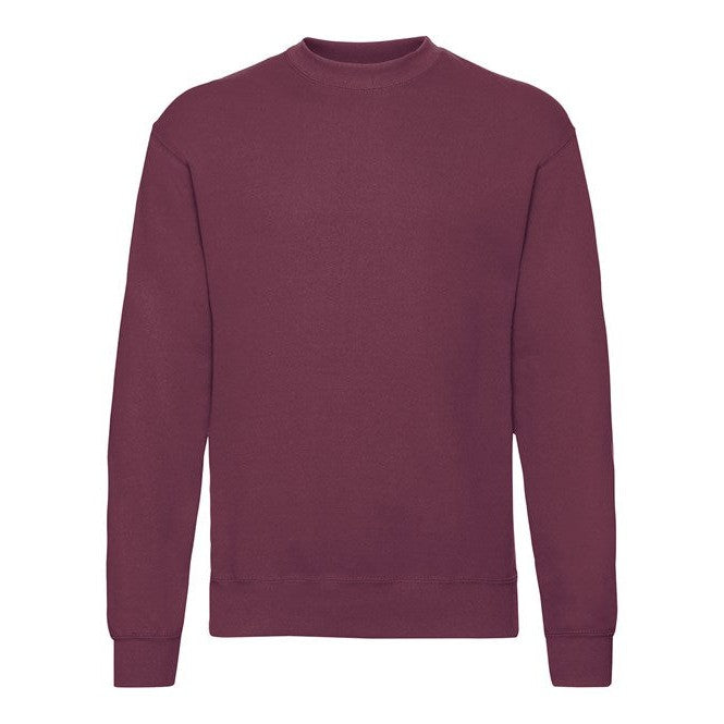 Fruit Of The Loom Classic 80/20 Set-In Sweatshirt - Burgundy*