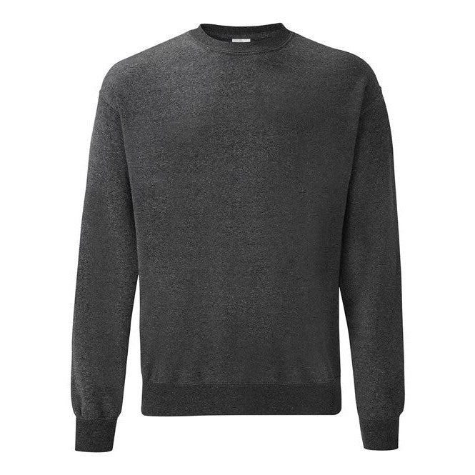 Fruit Of The Loom Classic 80/20 Set-In Sweatshirt - Dark Heather Grey