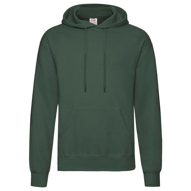 Fruit Of The Loom Classic 80/20 Hooded Sweatshirt - Bottle Green*