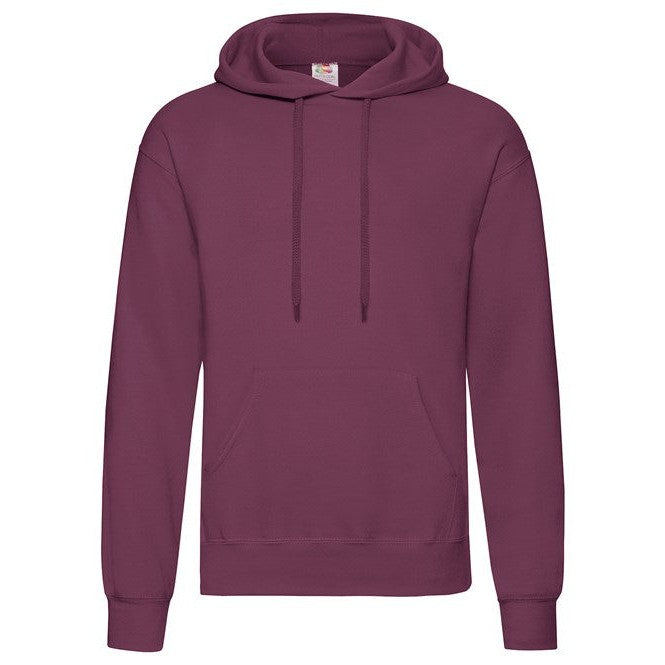 Fruit Of The Loom Classic 80/20 Hooded Sweatshirt - Burgundy*