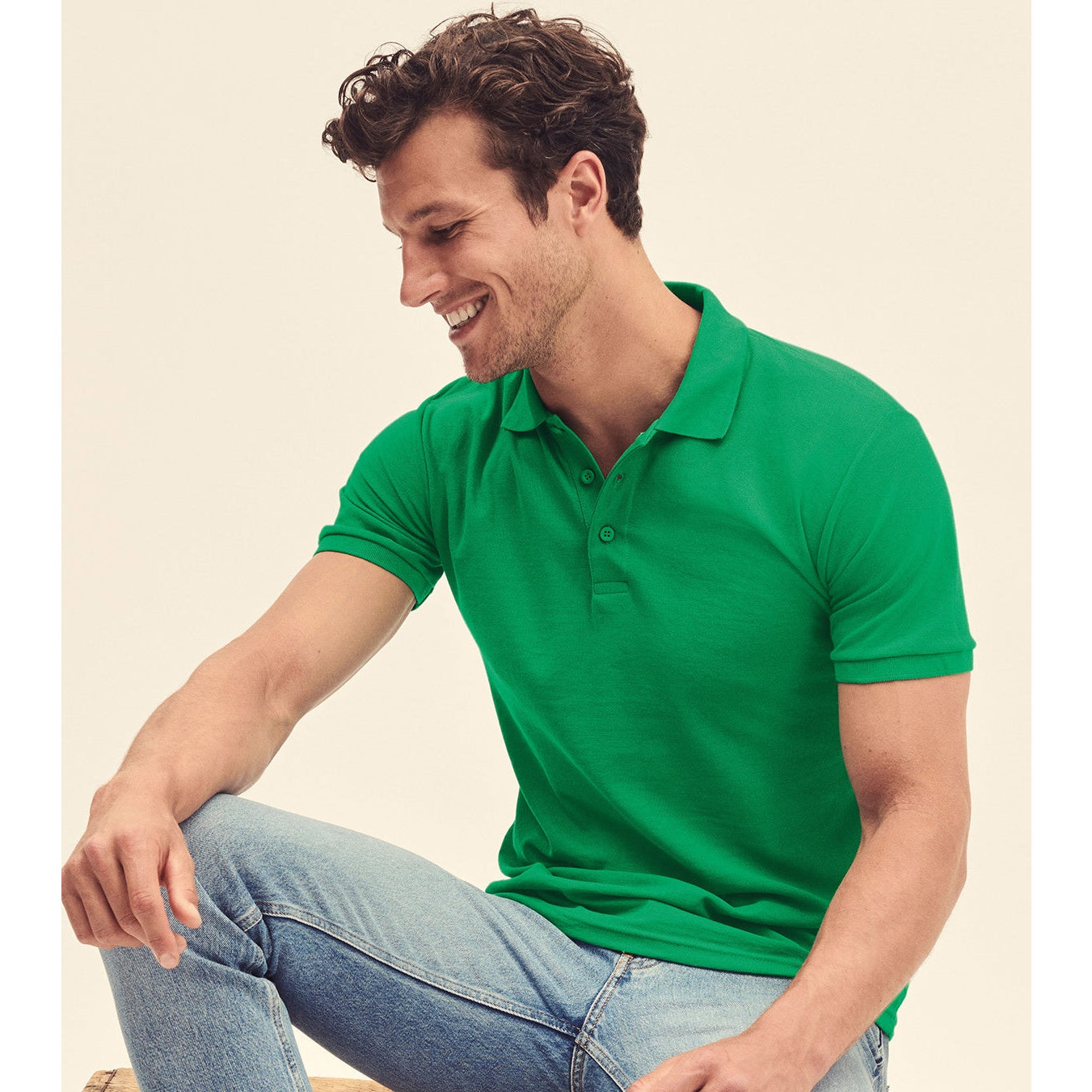 Fruit Of The Loom Premium Polo - Azure Blue