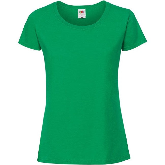 Fruit Of The Loom Women's Iconic 195 Ringspun Premium T-Shirt - Kelly Green