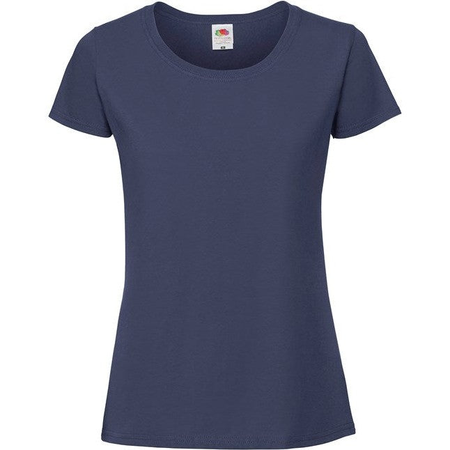 Fruit Of The Loom Women's Iconic 195 Ringspun Premium T-Shirt - Navy