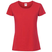 Fruit Of The Loom Women's Iconic 195 Ringspun Premium T-Shirt - Red