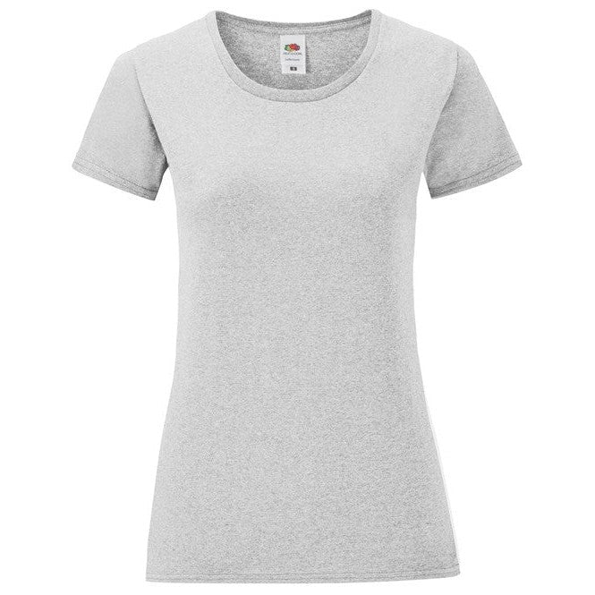 Fruit Of The Loom Women's Iconic T - Heather Grey
