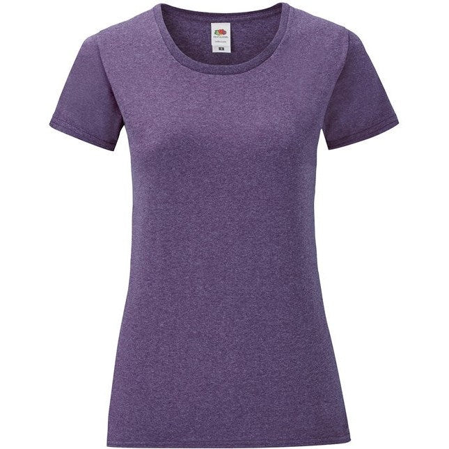 Fruit Of The Loom Women's Iconic T - Heather Purple