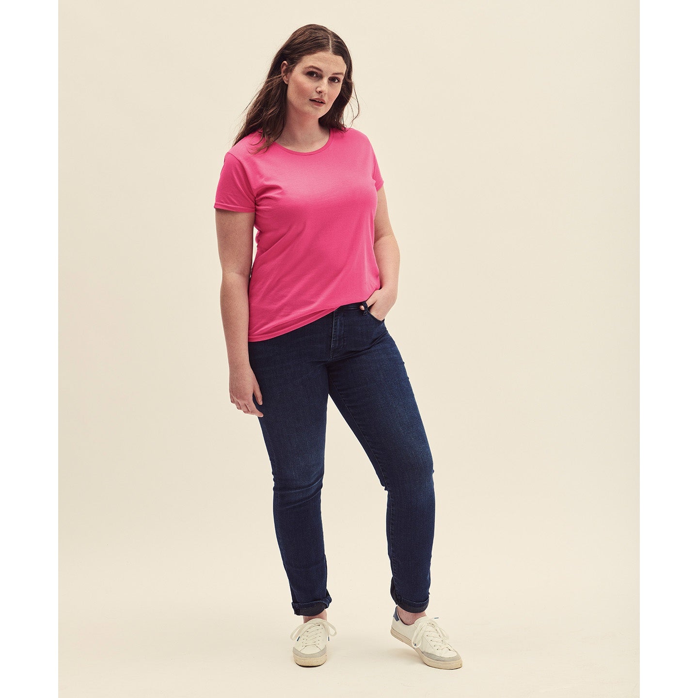Fruit Of The Loom Women's Iconic T - Powder Rose