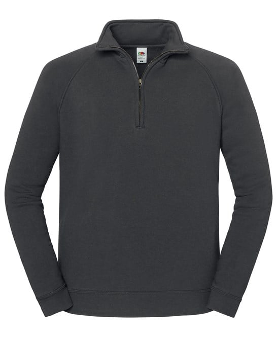Fruit of the Loom SS444 Iconic Premium Zip-Neck Sweat