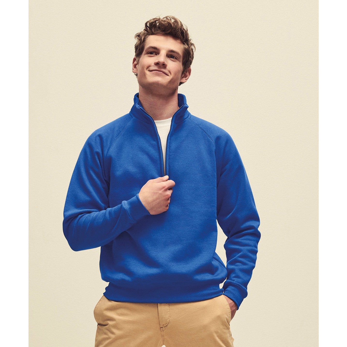 Fruit Of The Loom Premium 70/30 Zip-Neck Sweatshirt