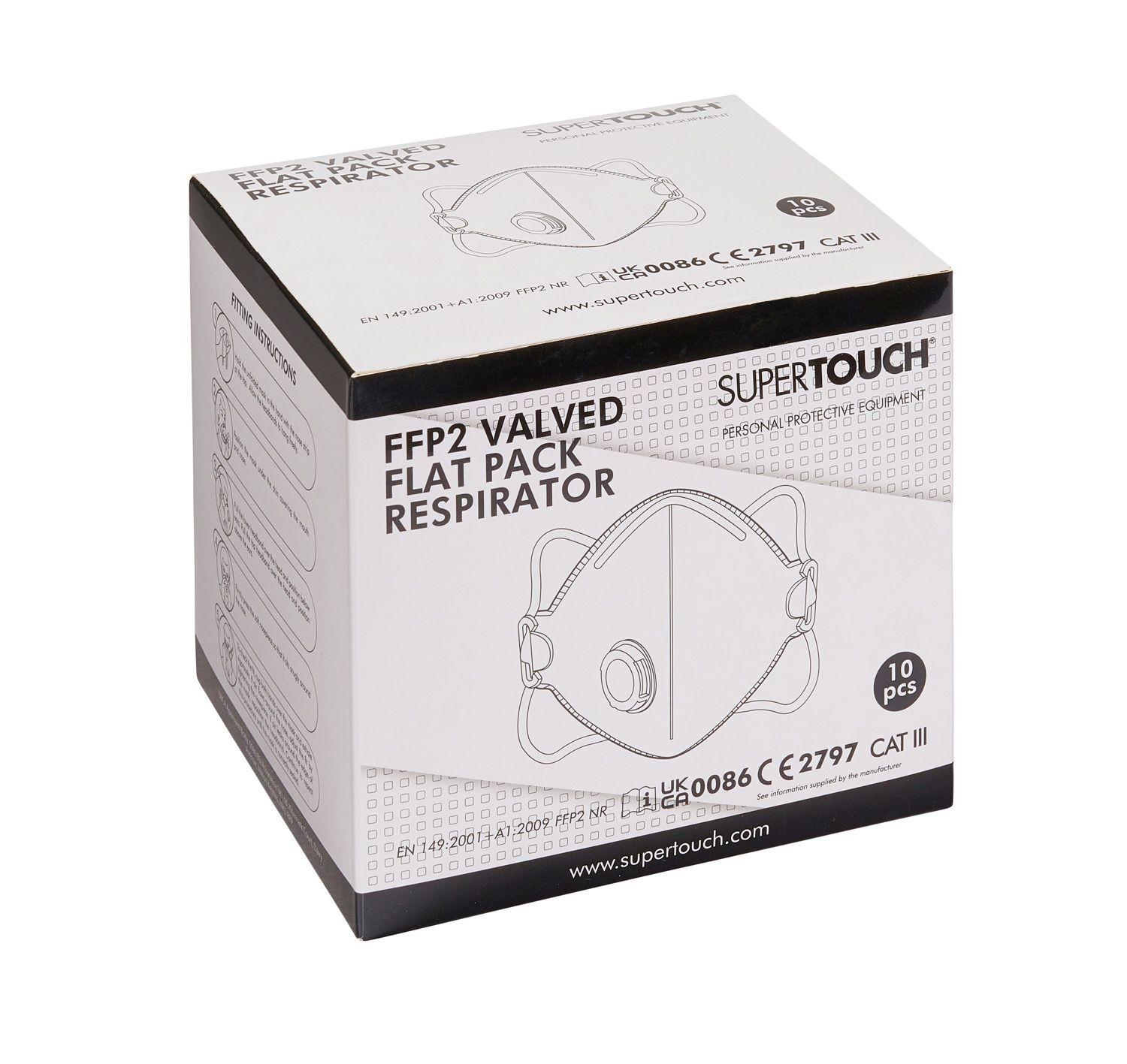 Supertouch FFP2 Valved Flat Pack Respirator