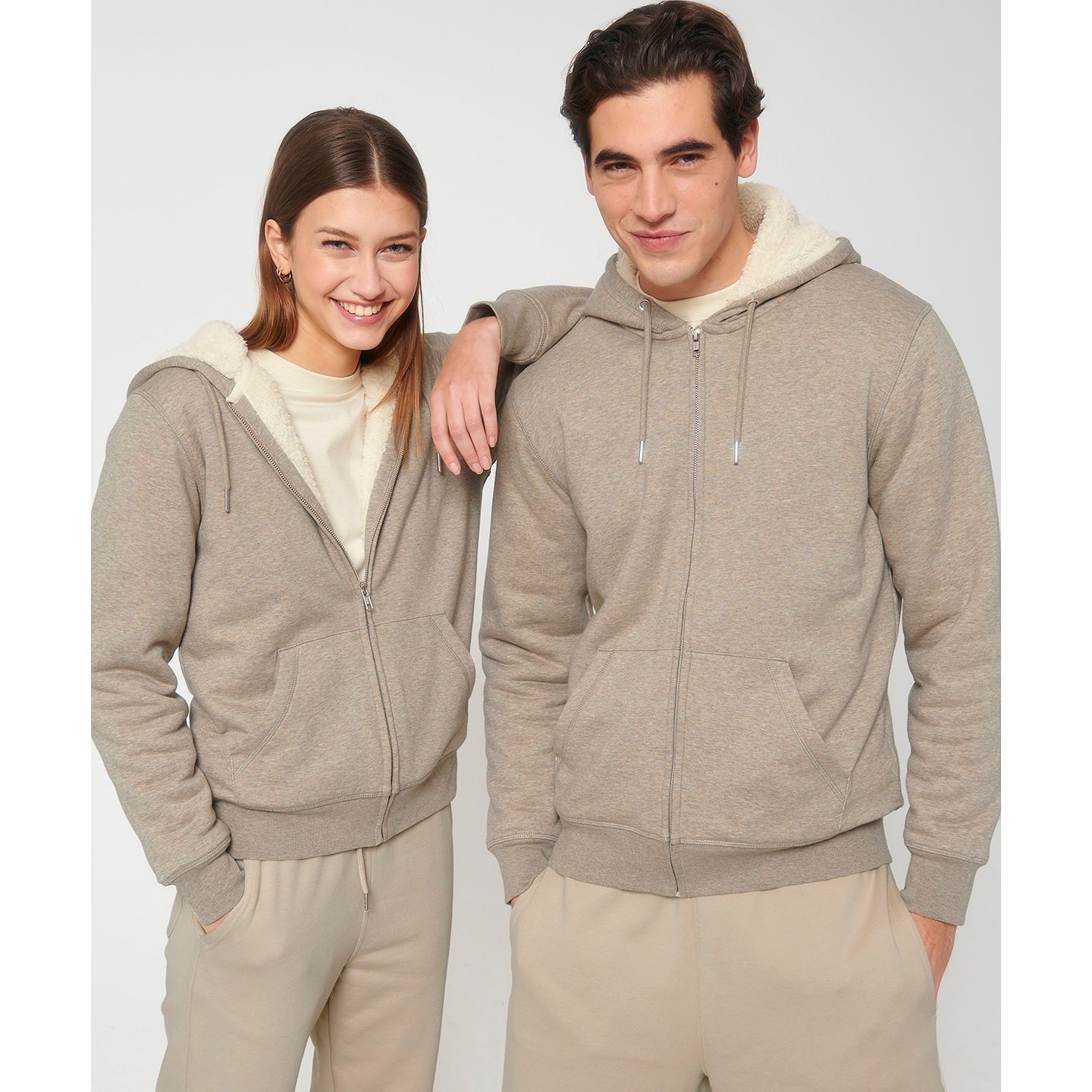 Stanley/Stella Unisex Hygger Sherpa Zip-Through Sweatshirt (Stsu956)