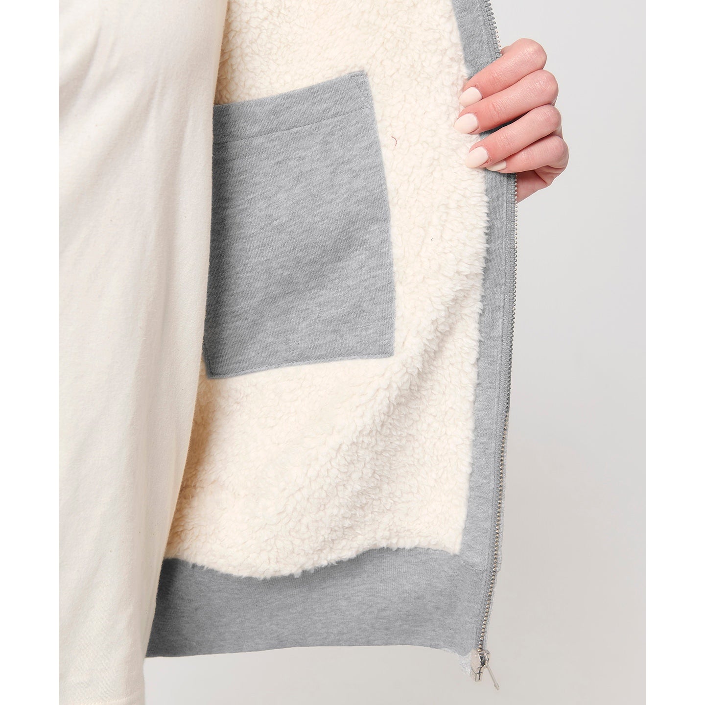 Stanley/Stella Unisex Hygger Sherpa Zip-Through Sweatshirt (Stsu956)