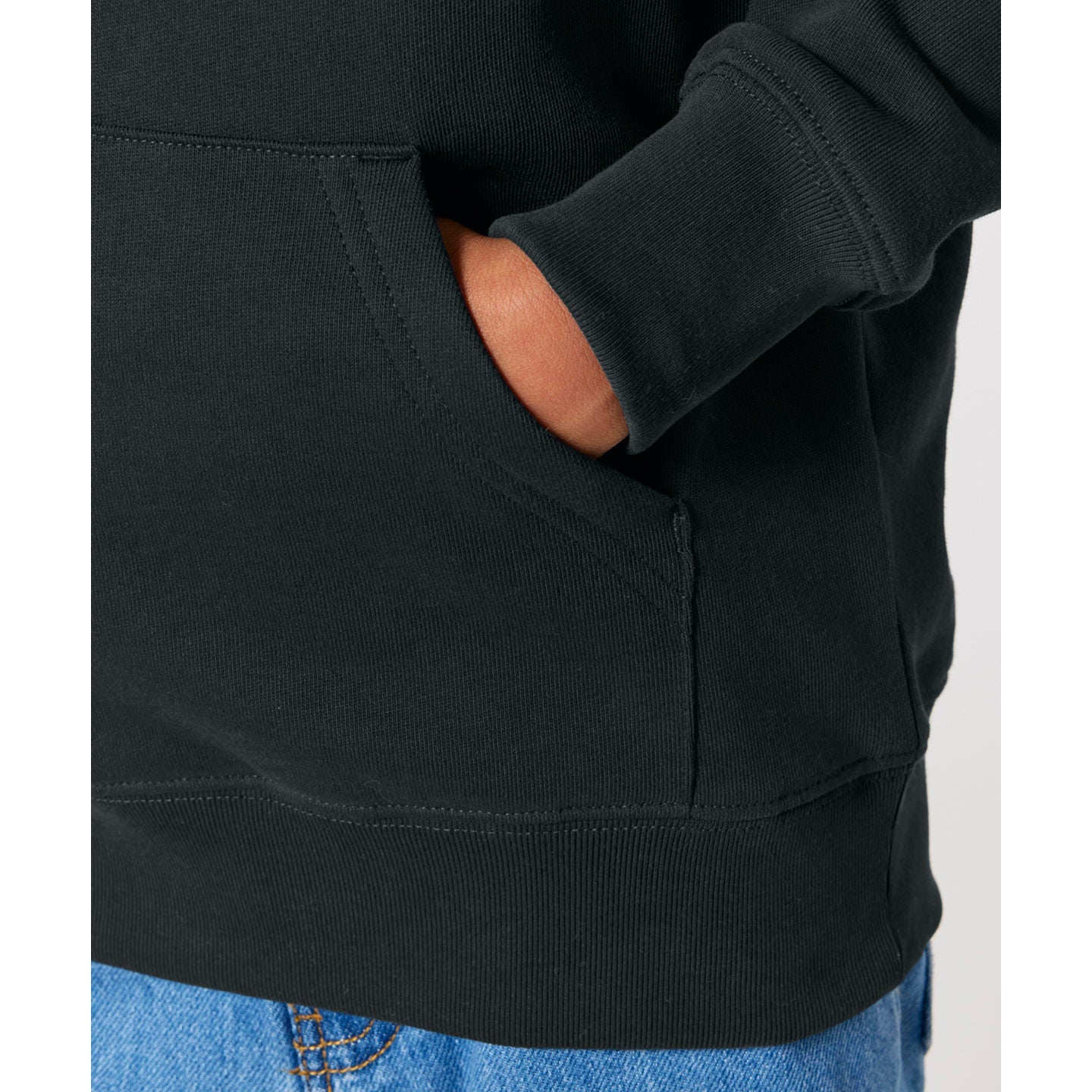 Stanley/Stella Kids Mini Cruiser 2.0 Iconic Hoodie Sweatshirt (Stsk180) - Black