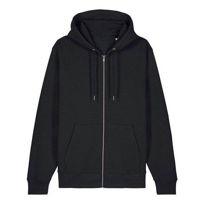 Stanley/Stella Unisex Cultivator 2.0 Iconic Zip-Thru Hoodie Sweatshirt (Stsu179) - Black