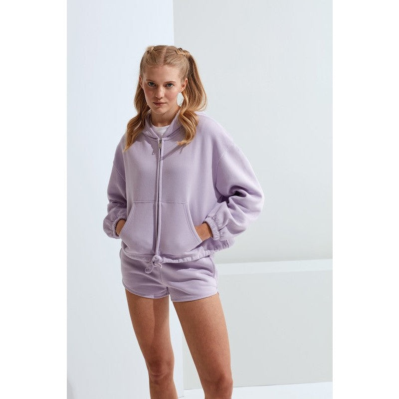Women's TriDri® Recycled Drawstring Full-Zip Hoodie