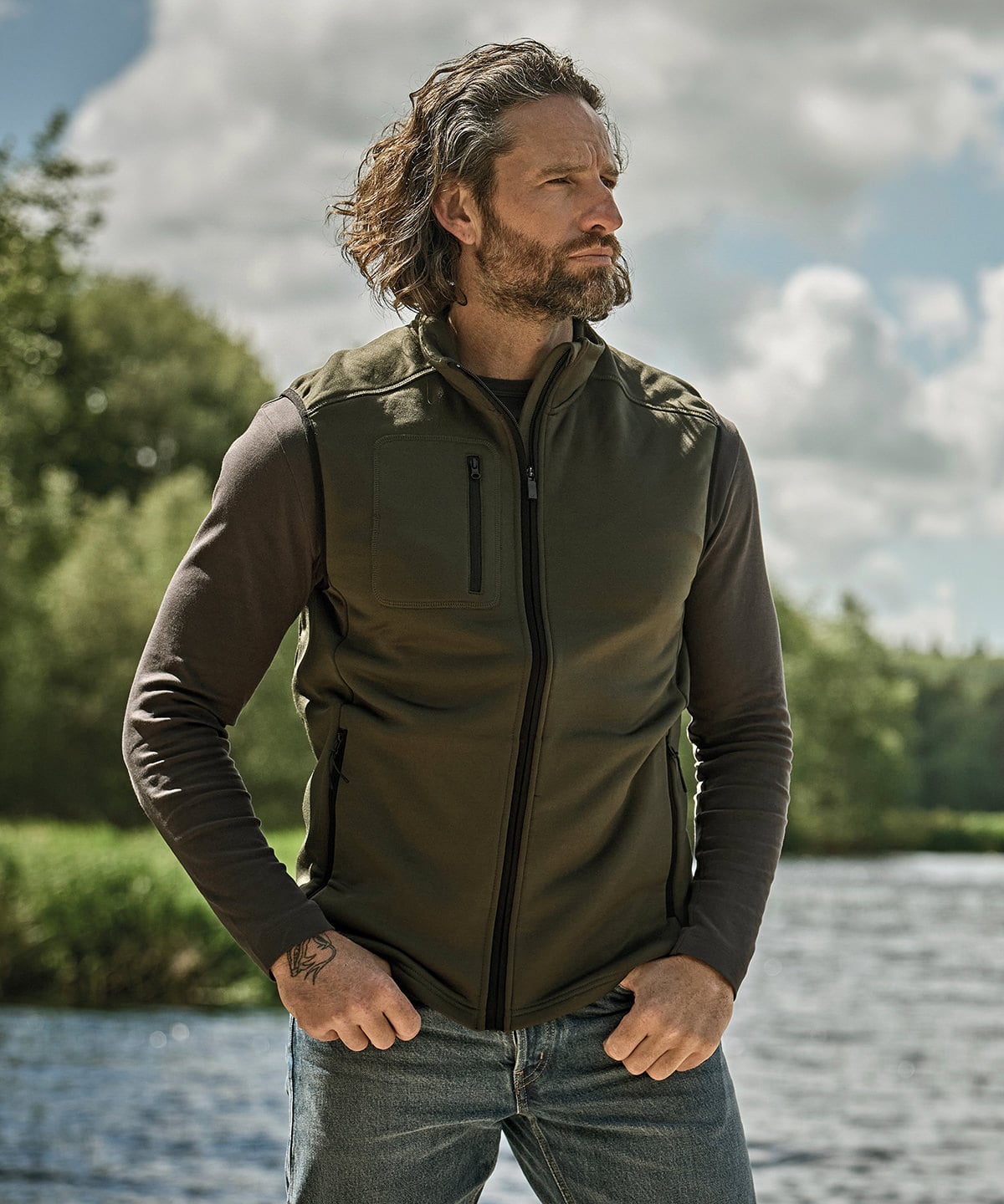 Tee Jays TJ082 Stretch Fleece Bodywarmer (9104)