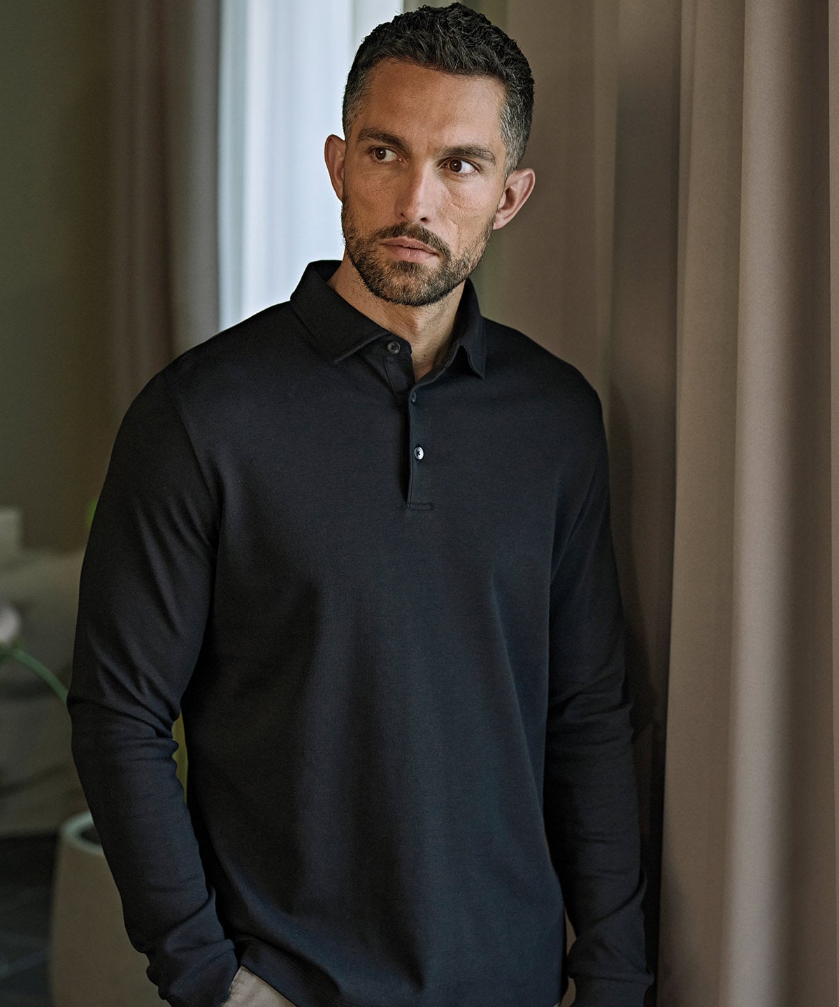 Tee Jays TJ127 Pima Cotton Long-Sleeve Polo (1442)