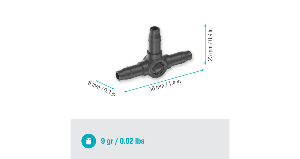 Gardena T-Joint  3/16"