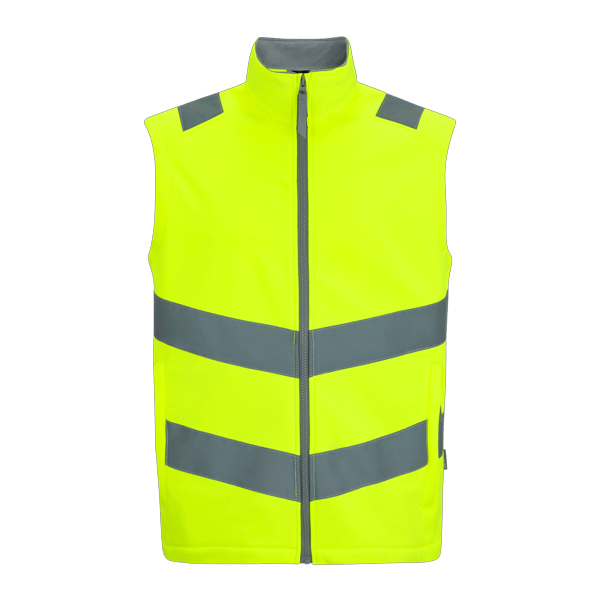 Regatta Professional Men's Hi-Vis Pro Contract Ablaze Softshell Gilet - Yellow