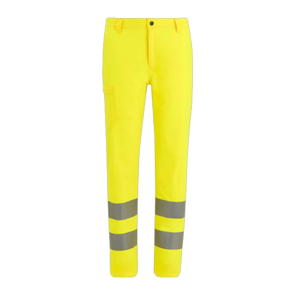 Regatta Professional Men's Hi-Vis Pro Contract Stretch Action Trousers - Yellow