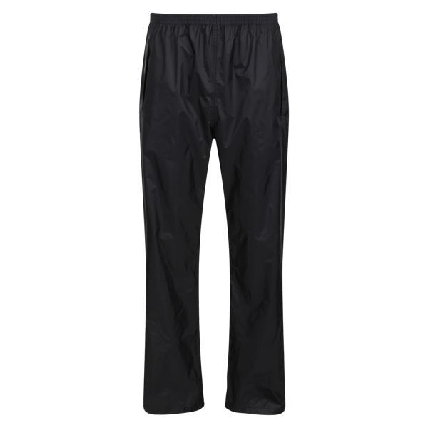 Regatta Professional Men's Pro Pack Away Breathable Waterproof Overtrousers - Black