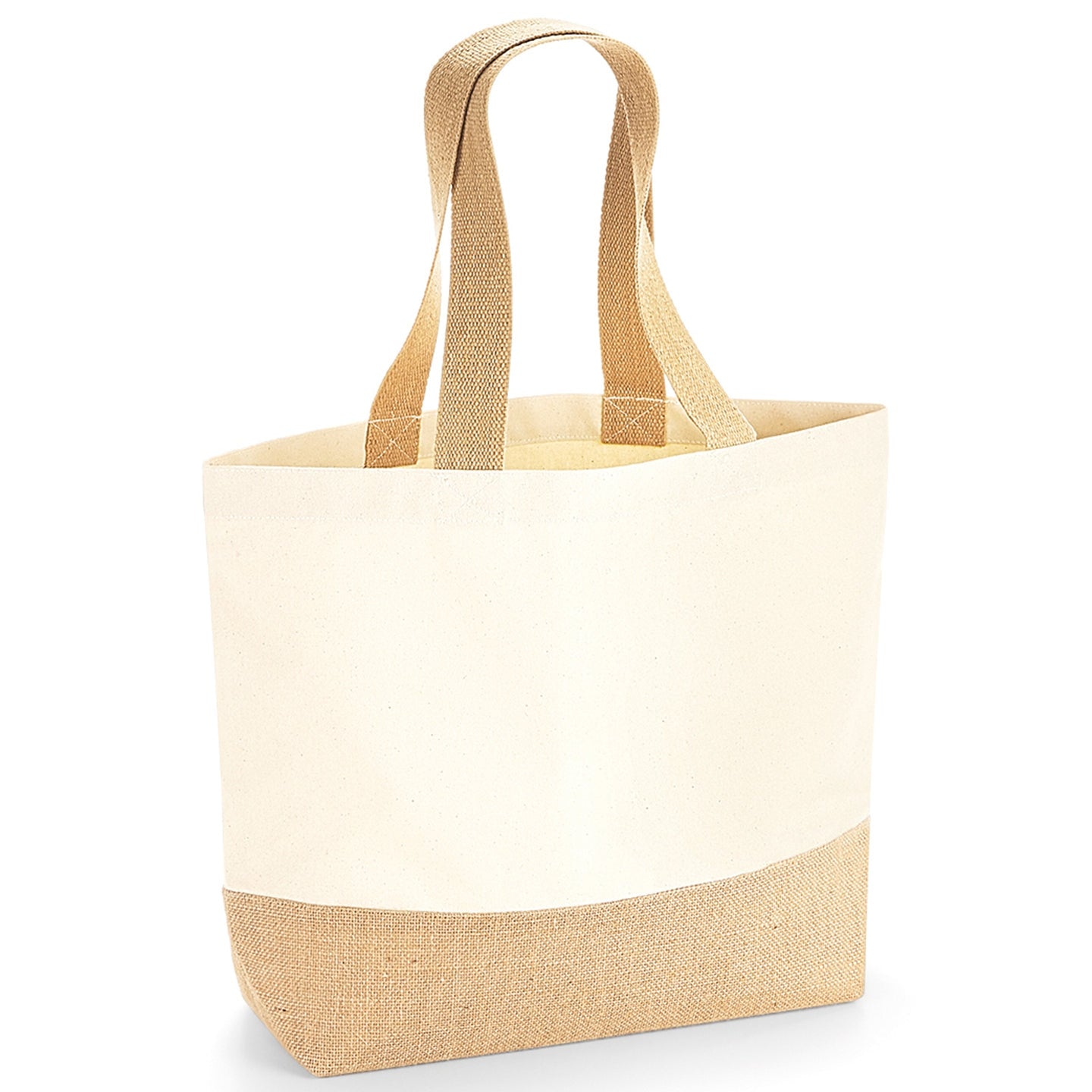 Westford Mill Jute Base Canvas Tote